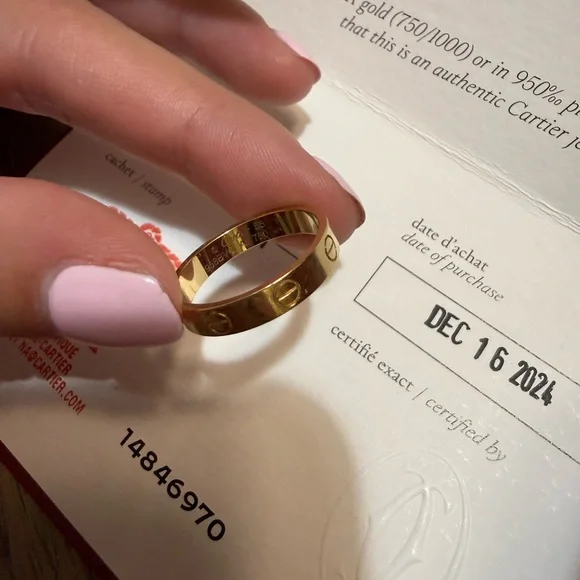 Cartier Love wedding band yellow gold size 55 - Picture 5 of 9
